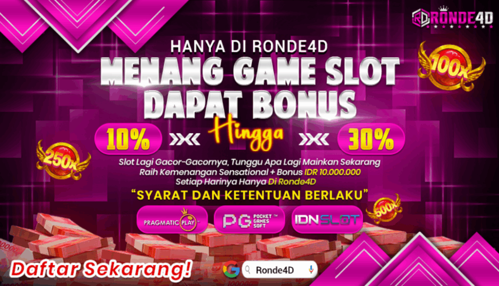 Cara Mudah Klaim Bonus Harian Slot di situs Ronde4D